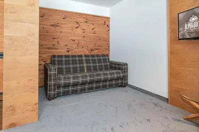 Ein Sitzbereich in der Unterkunft Apartment in Brand bei Bludenz - Montafon 51805