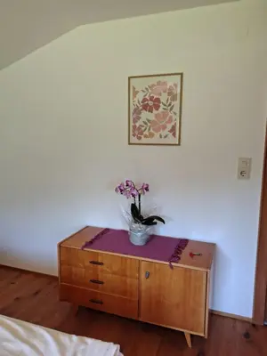 Ein Bett oder Betten in einem Zimmer der Unterkunft Ferienwohnung Lydia