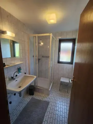 Ein Badezimmer in der Unterkunft Ferienwohnung Lydia