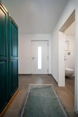 Ein Badezimmer in der Unterkunft Moderner Bungalow in Seenähe