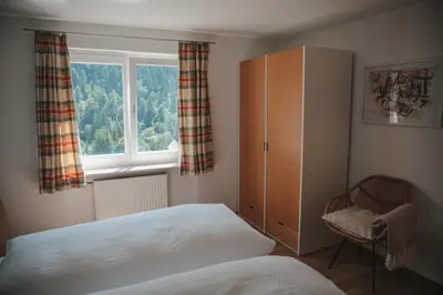 Ein Bett oder Betten in einem Zimmer der Unterkunft Am Sonnenhang