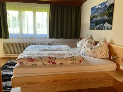 Ein Bett oder Betten in einem Zimmer der Unterkunft Appart Ausblick