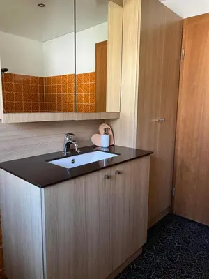 Küche/Küchenzeile in der Unterkunft Appart Ausblick