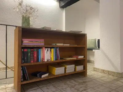Die Bibliothek im Ferienhaus