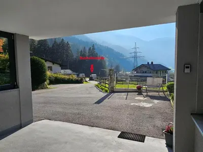Ein allgemeiner Bergblick oder ein Berglick von der Ferienwohnung aus