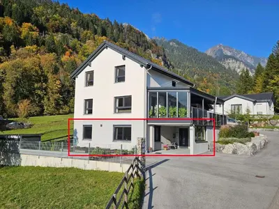 Ein allgemeiner Bergblick oder ein Berglick von der Ferienwohnung aus