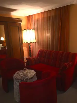 Ein Sitzbereich in der Unterkunft Haus Zudrell