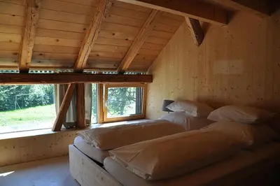Ein Bett oder Betten in einem Zimmer der Unterkunft Ferienwohnung Reichart