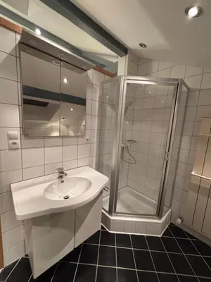 Ein Badezimmer in der Unterkunft Ferienwohnung Vögel