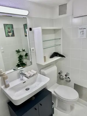 Ein Badezimmer in der Unterkunft Ferienwohnung Golden Hour mit Seeblick