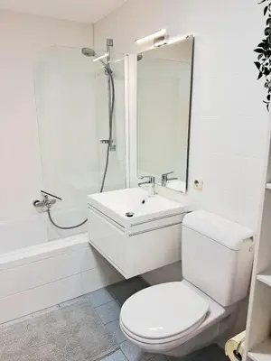 Ein Badezimmer in der Unterkunft Top 5 Apartmenthaus Sonnenschein