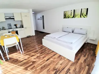 Küche/Küchenzeile in der Unterkunft Top 5 Apartmenthaus Sonnenschein