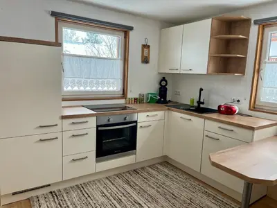 Küche/Küchenzeile in der Unterkunft Ferienwohnung Fink