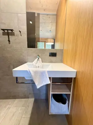 Ein Badezimmer in der Unterkunft Mellau Apartments