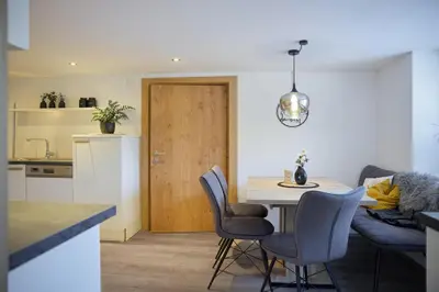 Küche/Küchenzeile in der Unterkunft Ferienwohnung Naturblick