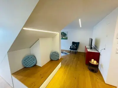 Ein Sitzbereich in der Unterkunft Holiday apartment with 3 bedrooms