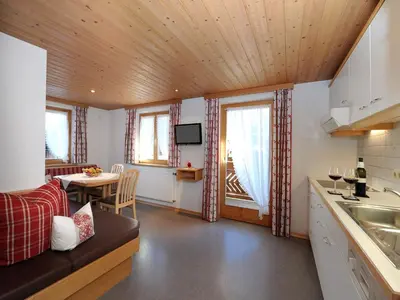 Küche/Küchenzeile in der Unterkunft Apartment in Damüls near Ski Slopes