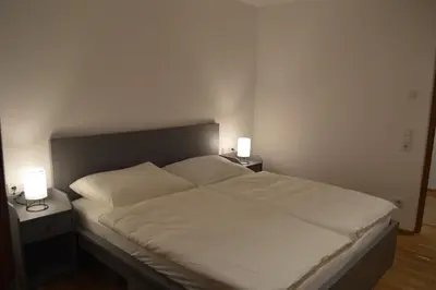 Ein Bett oder Betten in einem Zimmer der Unterkunft Modern Mountain View