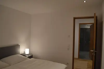 Ein Bett oder Betten in einem Zimmer der Unterkunft Modern Mountain View