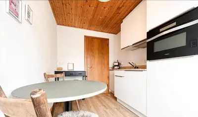 Küche/Küchenzeile in der Unterkunft Pension Panorama Warth