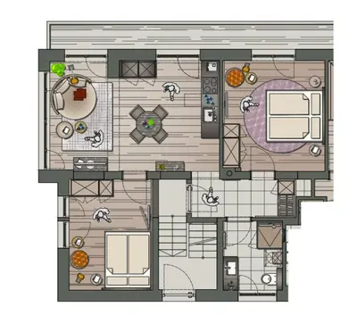 Grundriss der Unterkunft Chalet Emely