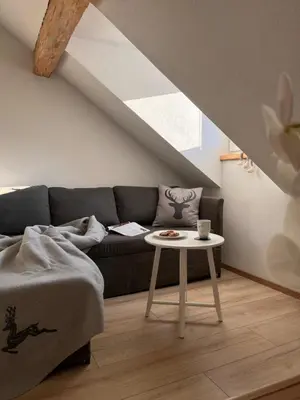 Ein Sitzbereich in der Unterkunft Alpenheimat 1658