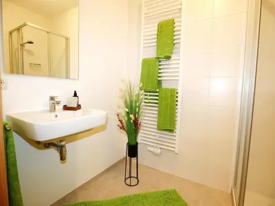 Ein Badezimmer in der Unterkunft Holiday apartment in Bregenzerwald
