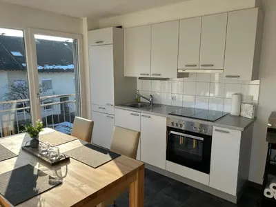 Küche/Küchenzeile in der Unterkunft Helle, gemütliche 2-Zimmerwohnung in Feldkirch