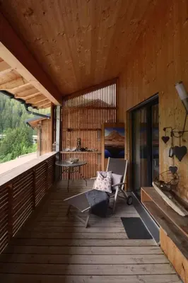 Ein Balkon oder eine Terrasse in der Unterkunft Apartment Vermietung IMHofer by Interhome
