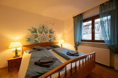 Ein Bett oder Betten in einem Zimmer der Unterkunft Cozy apartment in sunny village