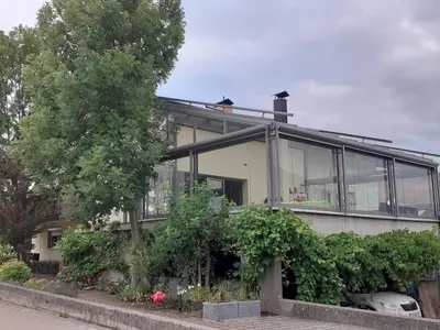 Das Gebäude in dem sich die Ferienwohnung befindet