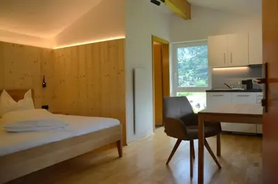 Ein Bett oder Betten in einem Zimmer der Unterkunft Ferienwohnung Davenna