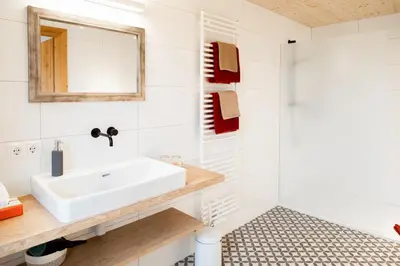 Ein Badezimmer in der Unterkunft Gasthof Adler