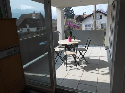 Ein Balkon oder eine Terrasse in der Unterkunft Ferienwohnung Daniela