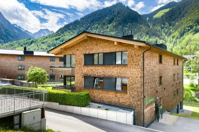 Ein allgemeiner Bergblick oder ein Berglick von der Ferienwohnung aus