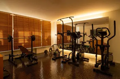 Das Fitnesscenter und/oder die Fitnesseinrichtungen in der Unterkunft Hinterwies – Ski In / Lodge / Dine