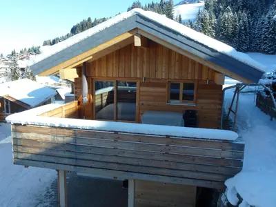 Walser Berg Chalets im Winter
