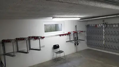 Das Fitnesscenter und/oder die Fitnesseinrichtungen in der Unterkunft Haus Jelini