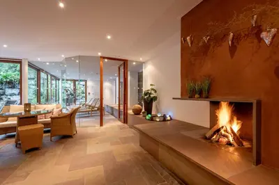 Ein Sitzbereich in der Unterkunft Relax & Vitalhotel Adler