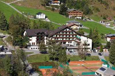 Blick auf Walliserhof aus der Vogelperspektive