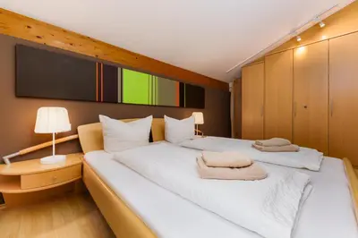 Ein Bett oder Betten in einem Zimmer der Unterkunft Haus Röcken