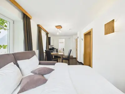 Ein Bett oder Betten in einem Zimmer der Unterkunft S'Matt