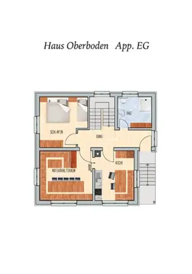 Grundriss der Unterkunft Ferienhaus Oberboden