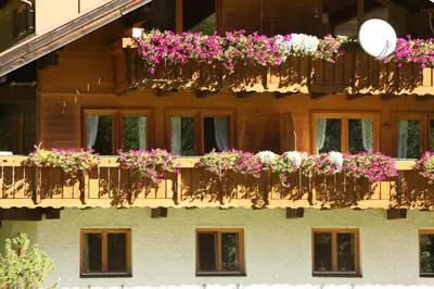 Ein Balkon oder eine Terrasse in der Unterkunft Haus Derra
