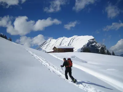 Haus Felder Schoppernau im Winter