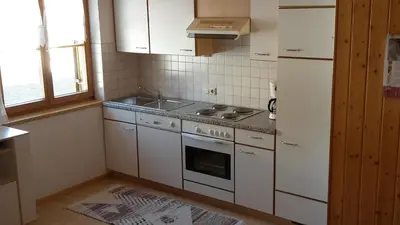 Küche/Küchenzeile in der Unterkunft Haus Felder Schoppernau