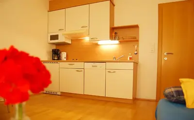 Küche/Küchenzeile in der Unterkunft Haus Blankus