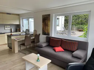Küche/Küchenzeile in der Unterkunft Maly´s Ferienwohnung