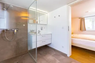 Ein Badezimmer in der Unterkunft Ferienhaus Bachschlössle