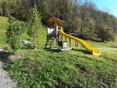 Ein Kinderspielbereich in der Unterkunft Klausberg-Hütte